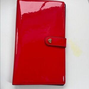 Stoney Clover Lane Red Patent Leather Wallet